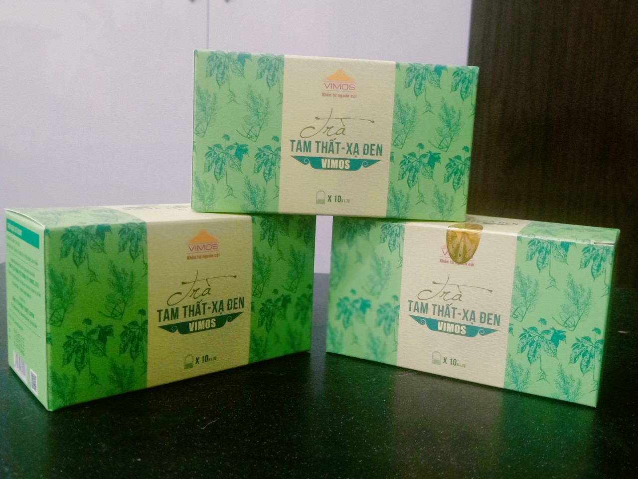 Ảnh sản phẩm Combo 3 hộp Trà Tam Thất Xạ Đen VIMOS